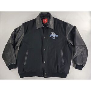 NFL Indianapolis Colts Men's Sz XL Super Bowl XLI Champions Wool Leather‎ Jacket